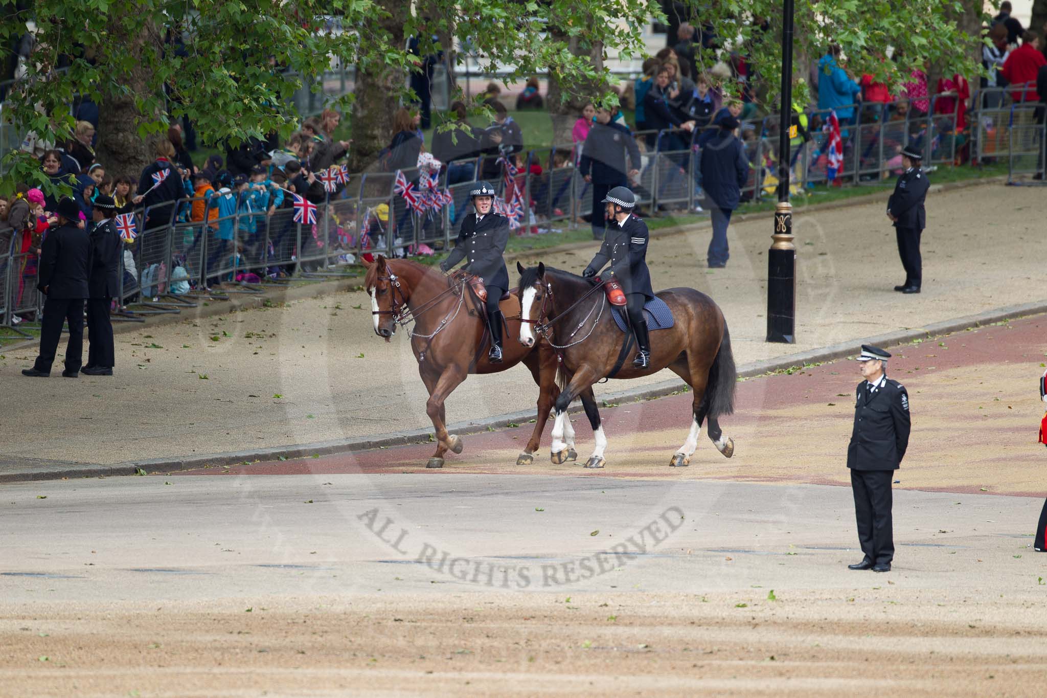 The Colonel's Review 2012: Metropolitan Police officers on the St James's Park side of Horse Guards Parade.
Horse Guards Parade, Westminster,
London SW1,

United Kingdom,
on 09 June 2012 at 09:46, image #8