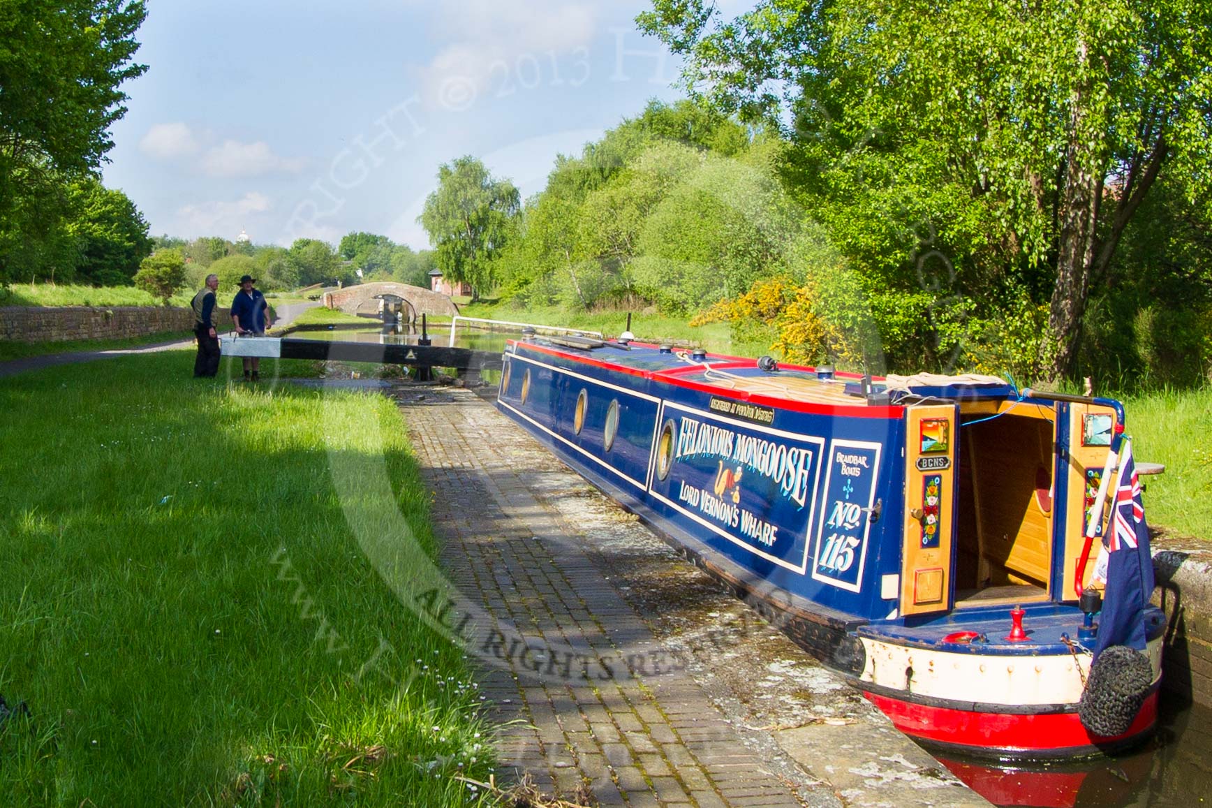 BCN Marathon Challenge 2013: Narrowboat "Felonious Mongoose" rising in Smethwick Lock No. 2..
Birmingham Canal Navigation,


United Kingdom,
on 25 May 2013 at 09:11, image #95