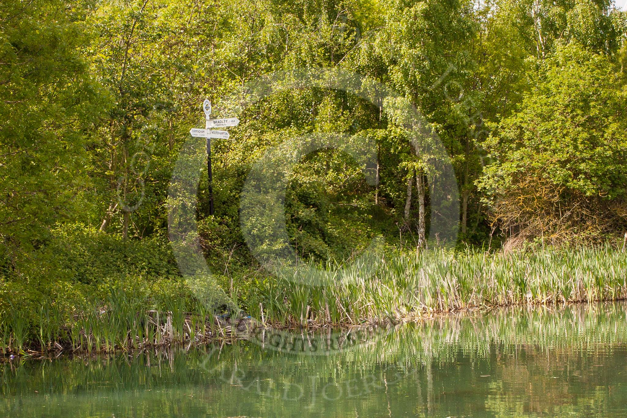 BCN Marathon Challenge 2013: BCNS signpost at Deepfields Junction, pointing in three directions: "Birmingham 10 miles, 3 locks", "Wolverhampton 4 miles", "Bradley (Terminus) 1 mile"..
Birmingham Canal Navigation,


United Kingdom,
on 25 May 2013 at 15:20, image #210