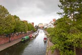 BCN Marathon Challenge 2013: The BCN Main Line seen from Sheepcote Street Bridge, looking towards the east and Broad Street Tunnel. Oozells Street Loop, with Sherbourne Wharf, is at the right..
Birmingham Canal Navigation,


United Kingdom,
on 24 May 2013 at 19:10, image #9