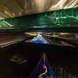 BCN Marathon Challenge 2013: Fish Eye view of Rabone Lane Bridge, BCN New Main Line. The modern bridge carries the B4136 over the canal..
Birmingham Canal Navigation,


United Kingdom,
on 25 May 2013 at 08:50, image #84