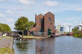 BCN Marathon Challenge 2013: The Titford Canal - Oldbury Top Lock and the Pump House. The narrowboat on the right is moored at the Tat Bank Branch, a feeder to Rotton Park (Edgbaston) reservoir that is navigableonly for a short length..
Birmingham Canal Navigation,


United Kingdom,
on 25 May 2013 at 11:40, image #163