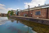 BCN Marathon Challenge 2013: Old industry on the east side of the Bradley Branch, next to Dudley Street Bridge. Two basins used to serve the industry on the right (GKN Sankey Ltd), a further basin on the left, new replaced by the modern housing development, served Bankfield Iron Works..
Birmingham Canal Navigation,


United Kingdom,
on 25 May 2013 at 15:48, image #219