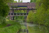 BCN Marathon Challenge 2013: A cast iron foot bridge, a pipe bridge, and Wallbrook Bridge grouped together on the BCN New Main Line, near Coseley Tunnel..
Birmingham Canal Navigation,


United Kingdom,
on 25 May 2013 at 17:28, image #257