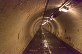 TOW River Thames Barge Driving Race 2013: Inside Greenwich Foot Tunnel (built 1902) on the way from the Isle of Dogs to Greenwich Pier, the starting point of the race..
River Thames between Greenwich and Westminster,
London,

United Kingdom,
on 13 July 2013 at 09:02, image #8