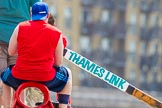 TOW River Thames Barge Driving Race 2013: Rowers on board of barge "Steve Faldo", by Capital Pleasure Boats..
River Thames between Greenwich and Westminster,
London,

United Kingdom,
on 13 July 2013 at 13:00, image #258
