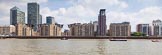 TOW River Thames Barge Driving Race 2013: Barge "Blackwall", by the Port of London Authority, in front of builings at the Thames Path..
River Thames between Greenwich and Westminster,
London,

United Kingdom,
on 13 July 2013 at 13:06, image #272