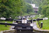 BCN Marathon Challenge 2014: Looking down the Perry Bar Locks on the Tame Valley Canal from the pond between locks 6 and 7, with the M6 motorway in the background.
Birmingham Canal Navigation,


United Kingdom,
on 24 May 2014 at 13:57, image #120