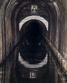 BCN Marathon Challenge 2014: In Gosty Hill Tunnel on the Dudley No 2 Canal, with a very unusual signpost for Hawne Basin.
Birmingham Canal Navigation,


United Kingdom,
on 24 May 2014 at 22:44, image #186