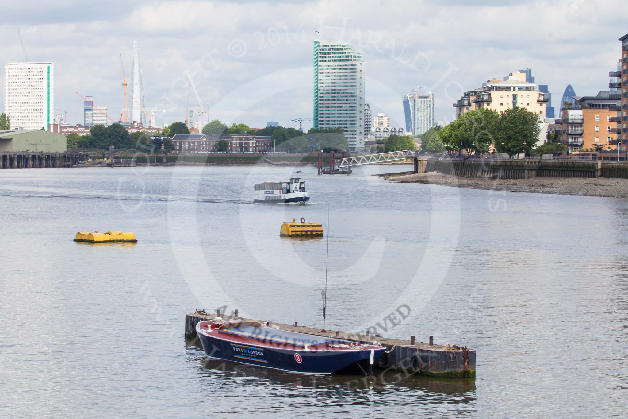 TOW River Thames Barge Driving Race 2014.
River Thames between Greenwich and Westminster,
London,

United Kingdom,
on 28 June 2014 at 09:31, image #1