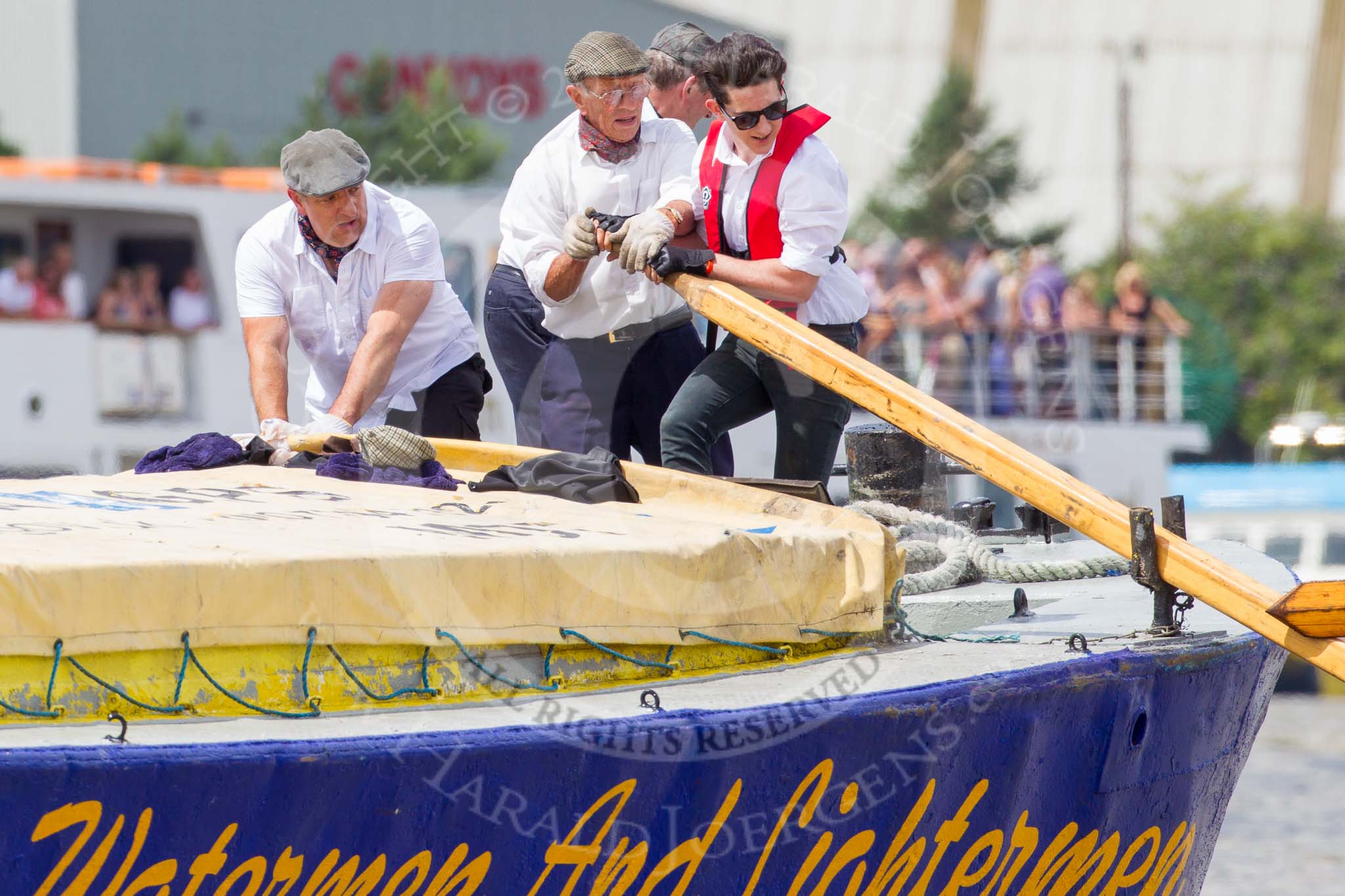 TOW River Thames Barge Driving Race 2014.
River Thames between Greenwich and Westminster,
London,

United Kingdom,
on 28 June 2014 at 12:26, image #57