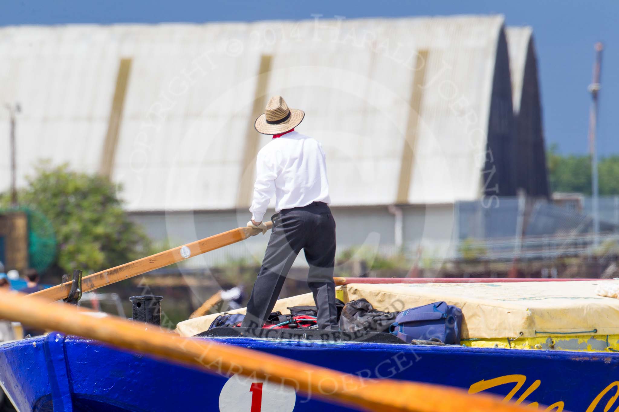 TOW River Thames Barge Driving Race 2014.
River Thames between Greenwich and Westminster,
London,

United Kingdom,
on 28 June 2014 at 12:28, image #67