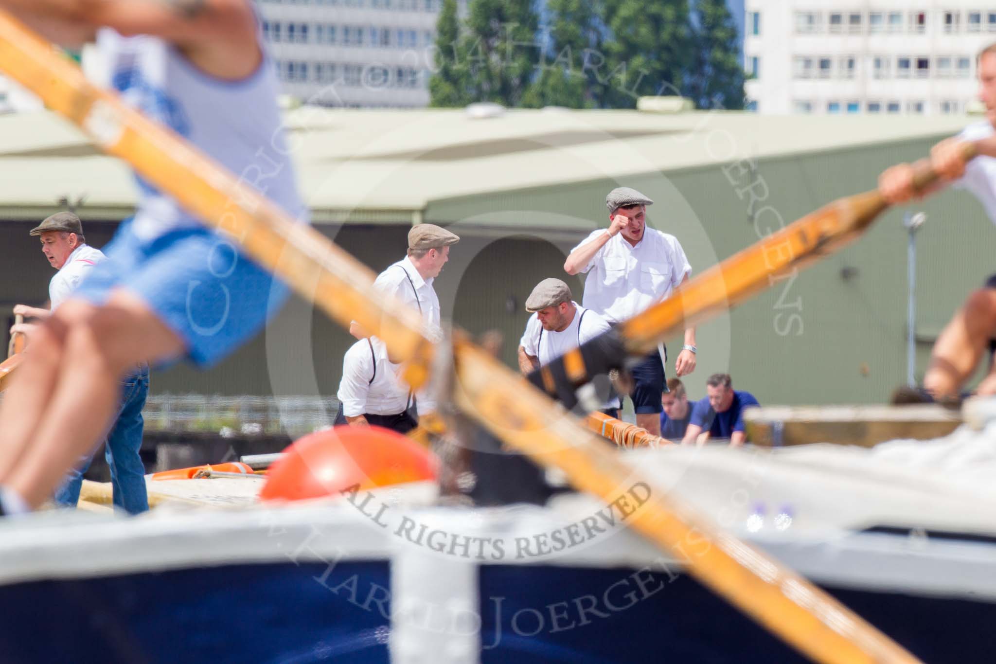 TOW River Thames Barge Driving Race 2014.
River Thames between Greenwich and Westminster,
London,

United Kingdom,
on 28 June 2014 at 12:28, image #70