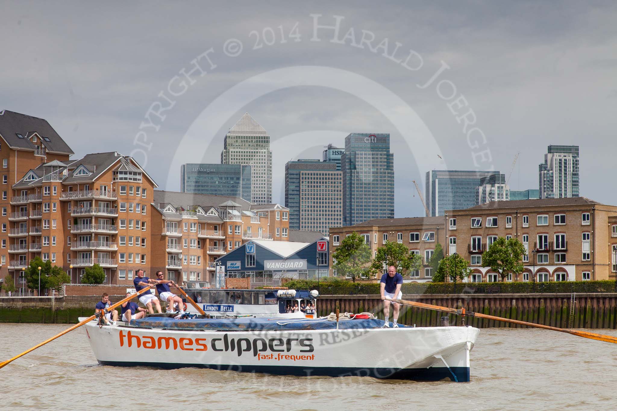 TOW River Thames Barge Driving Race 2014.
River Thames between Greenwich and Westminster,
London,

United Kingdom,
on 28 June 2014 at 12:33, image #91