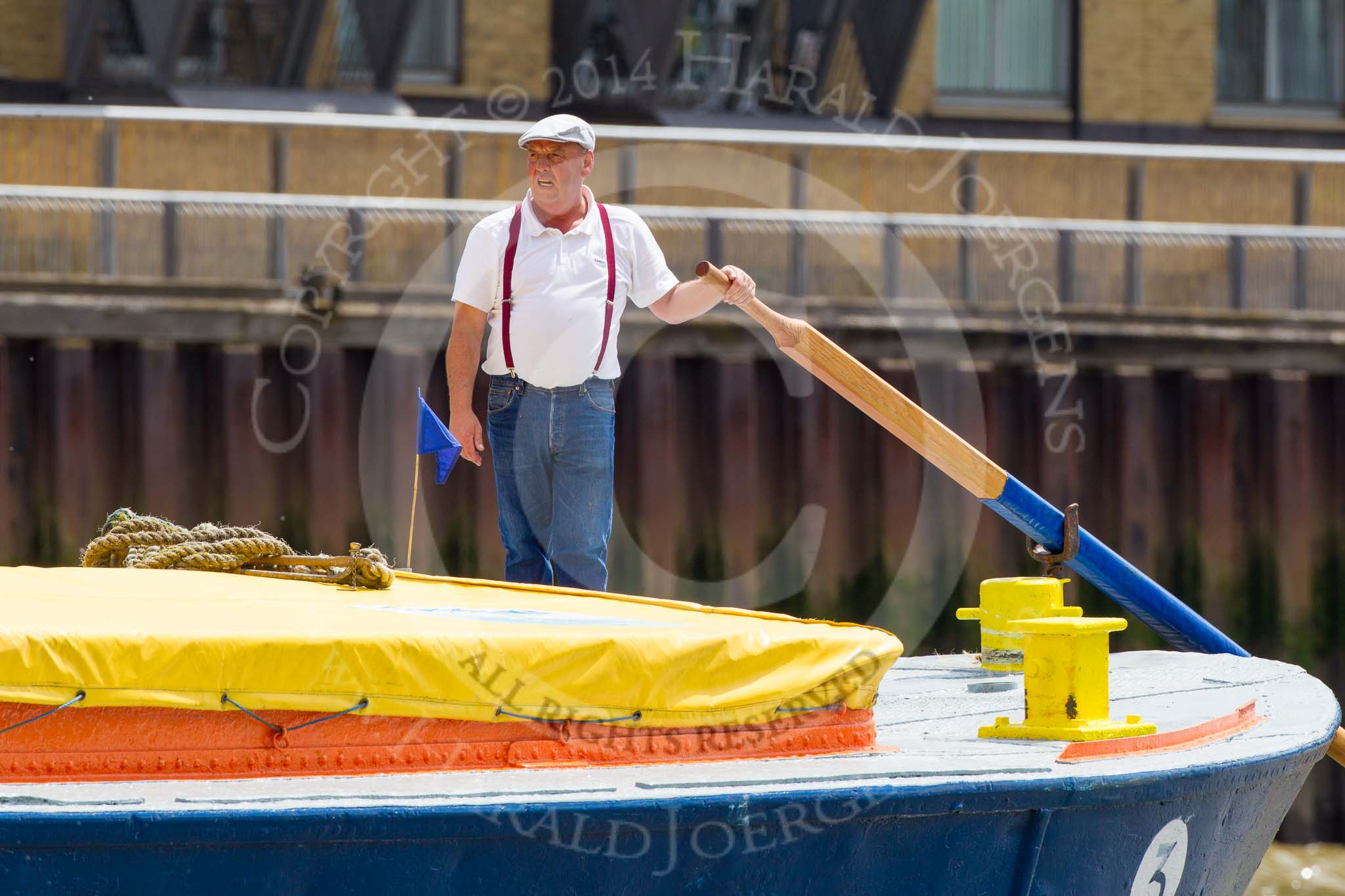 TOW River Thames Barge Driving Race 2014.
River Thames between Greenwich and Westminster,
London,

United Kingdom,
on 28 June 2014 at 12:48, image #141