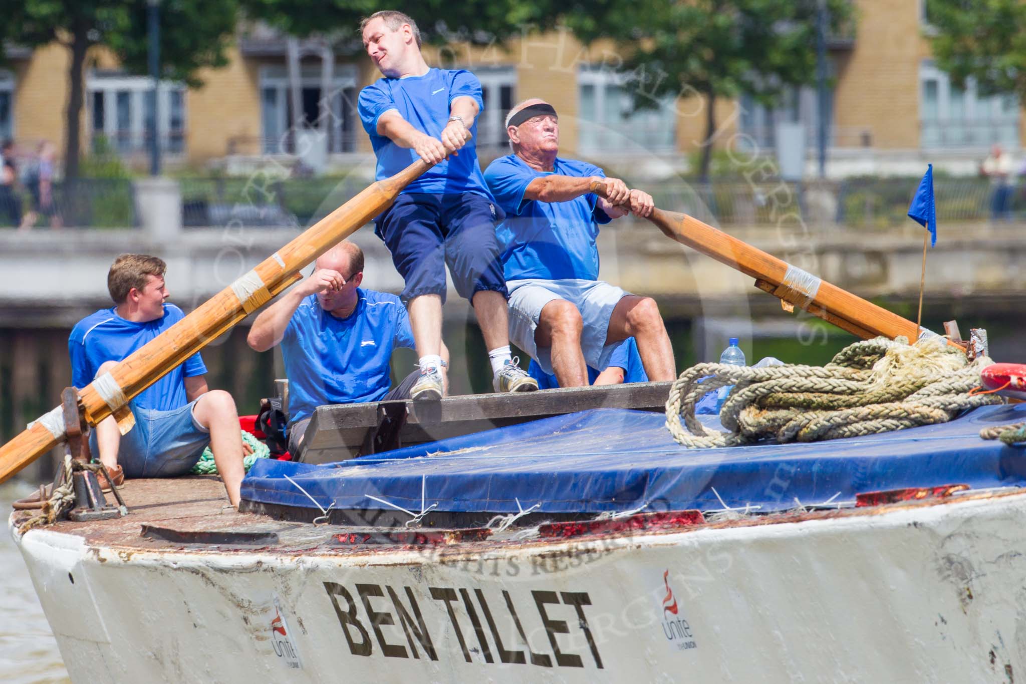 TOW River Thames Barge Driving Race 2014.
River Thames between Greenwich and Westminster,
London,

United Kingdom,
on 28 June 2014 at 12:51, image #151