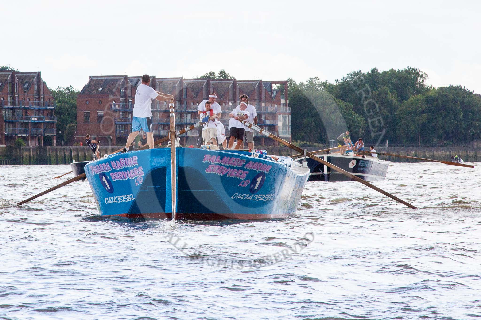 TOW River Thames Barge Driving Race 2014.
River Thames between Greenwich and Westminster,
London,

United Kingdom,
on 28 June 2014 at 13:12, image #204