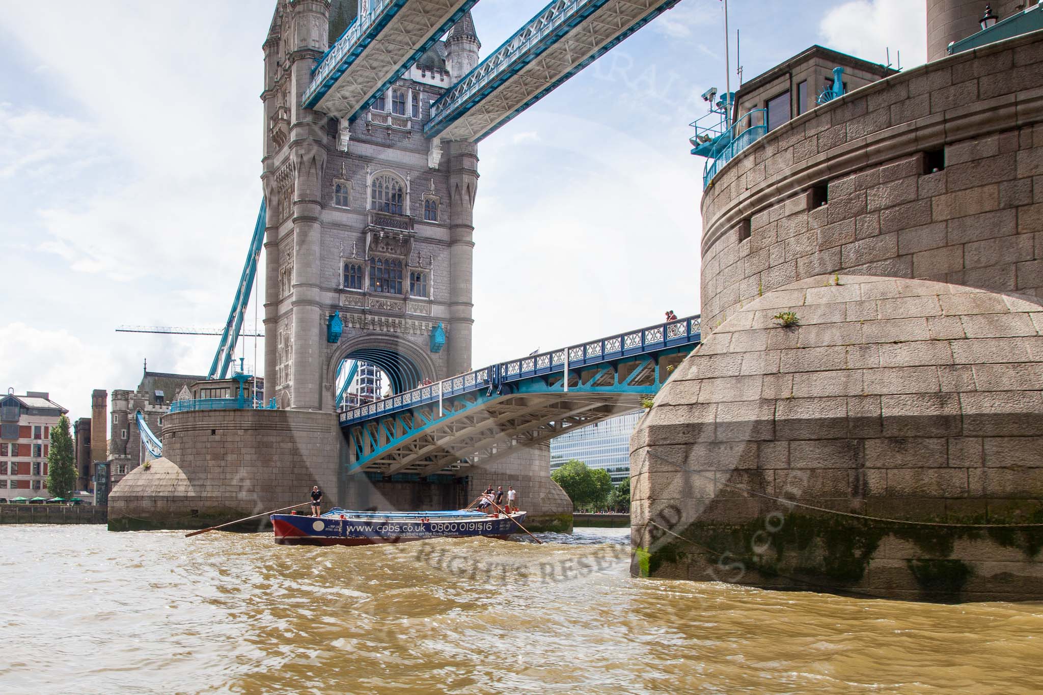TOW River Thames Barge Driving Race 2014.
River Thames between Greenwich and Westminster,
London,

United Kingdom,
on 28 June 2014 at 13:20, image #222