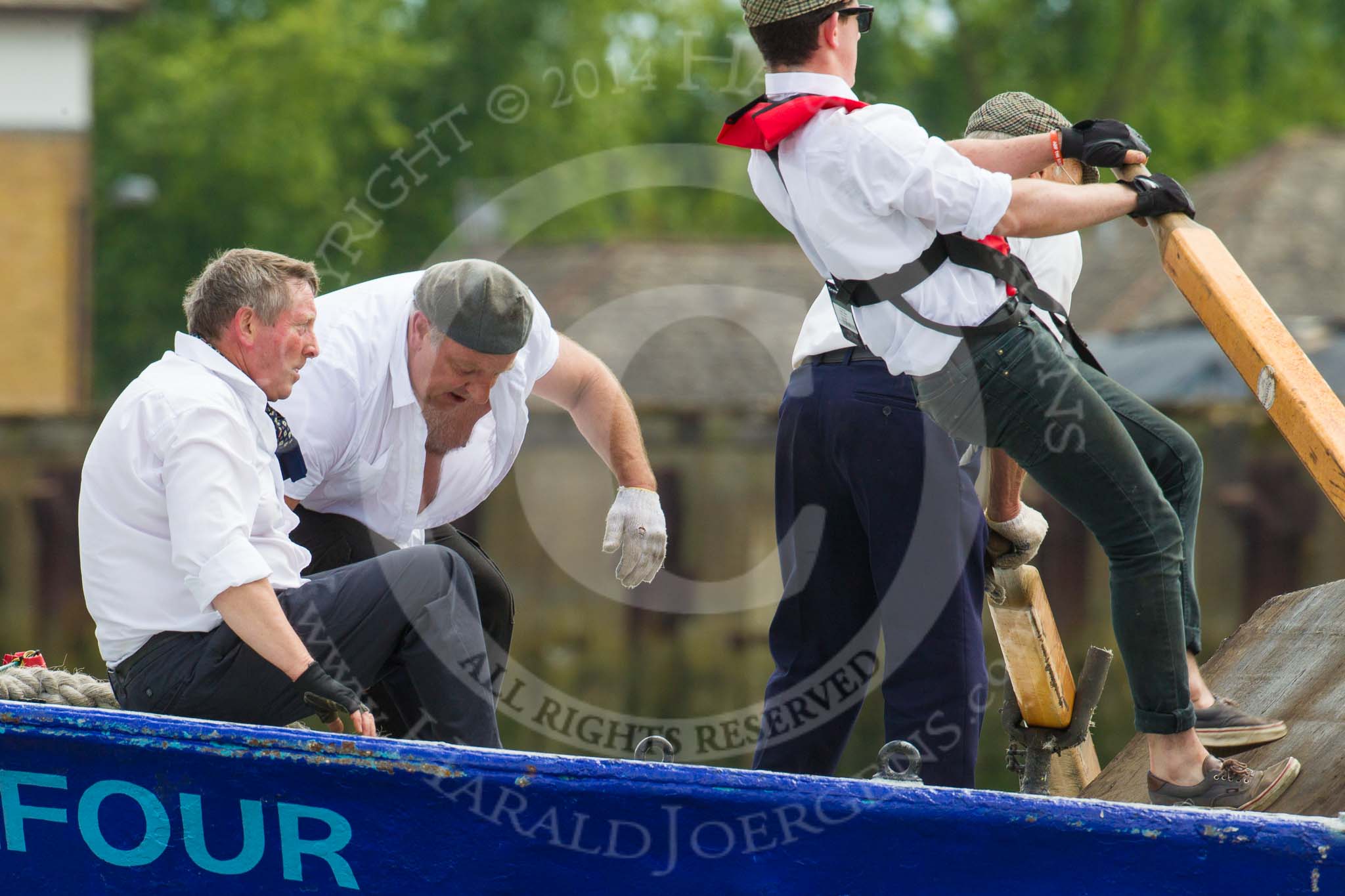 TOW River Thames Barge Driving Race 2014.
River Thames between Greenwich and Westminster,
London,

United Kingdom,
on 28 June 2014 at 13:33, image #251