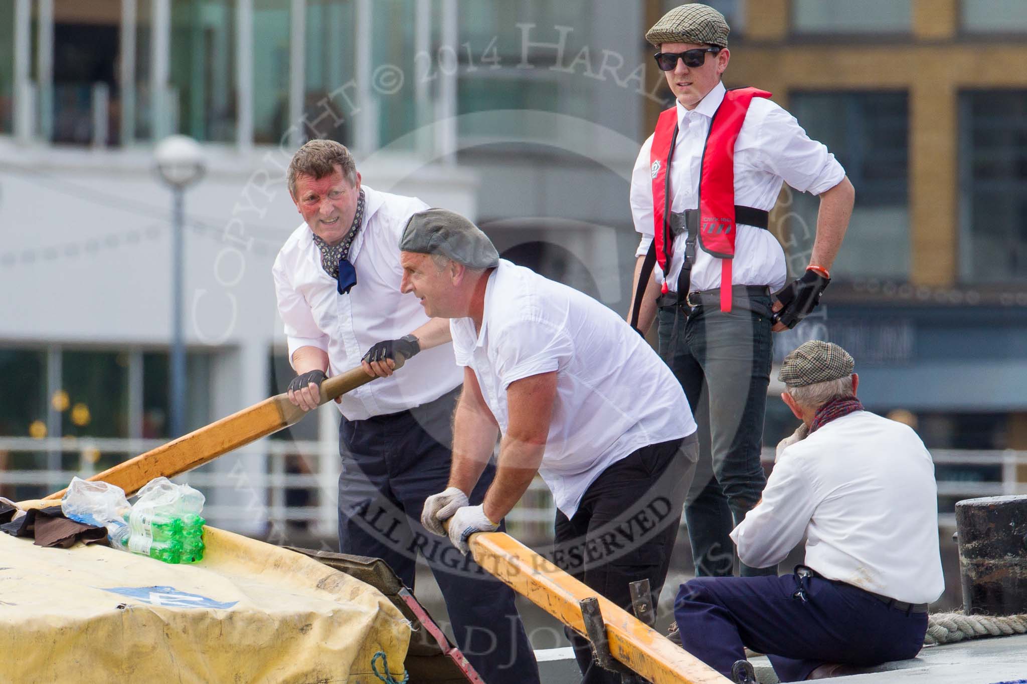 TOW River Thames Barge Driving Race 2014.
River Thames between Greenwich and Westminster,
London,

United Kingdom,
on 28 June 2014 at 13:35, image #259