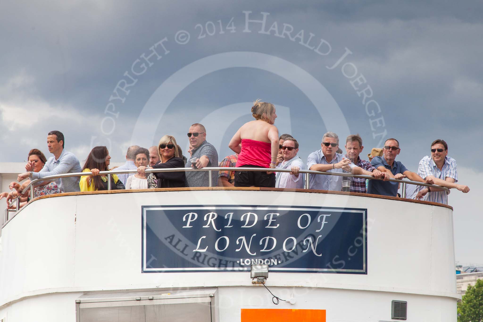 TOW River Thames Barge Driving Race 2014.
River Thames between Greenwich and Westminster,
London,

United Kingdom,
on 28 June 2014 at 13:39, image #265
