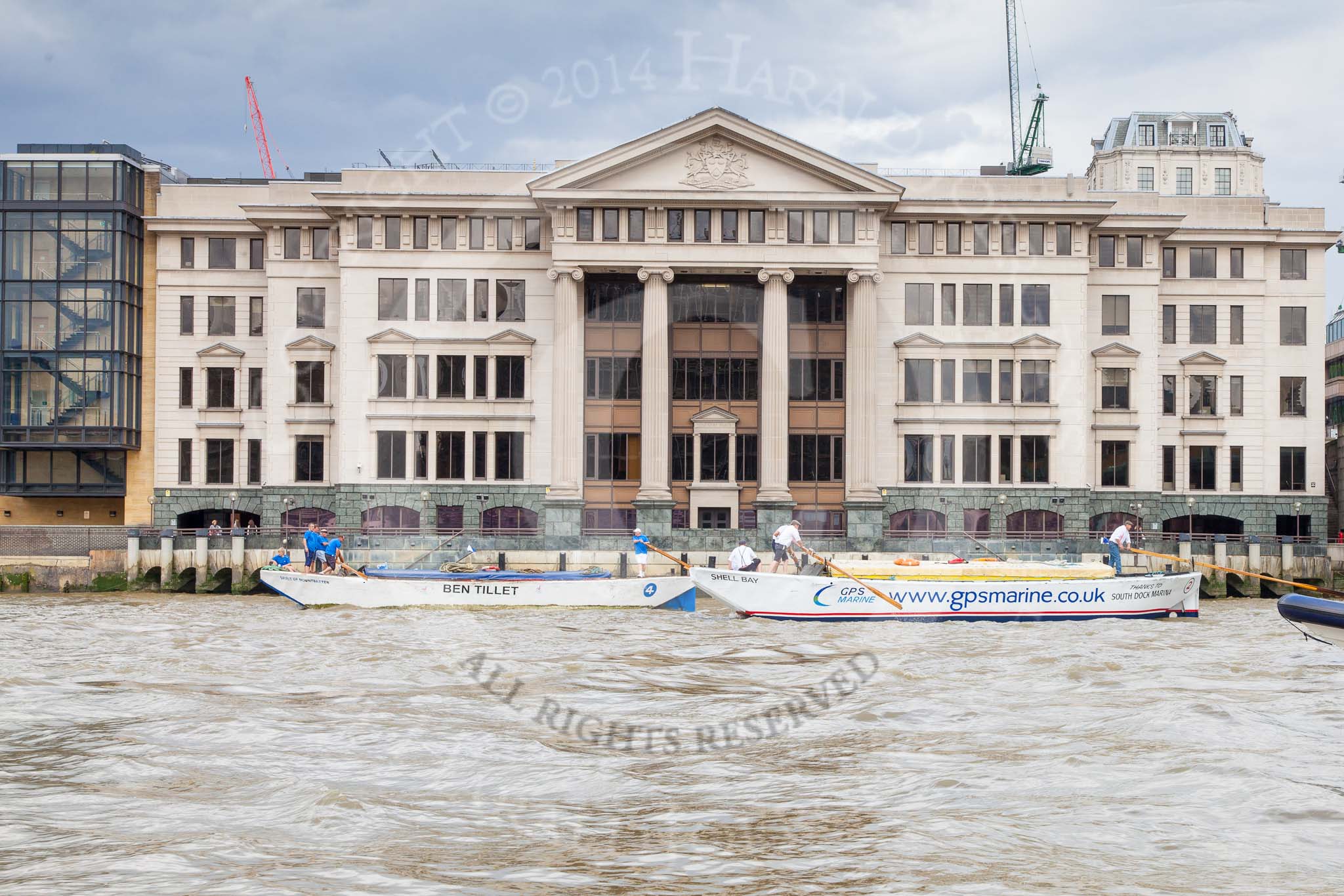 TOW River Thames Barge Driving Race 2014.
River Thames between Greenwich and Westminster,
London,

United Kingdom,
on 28 June 2014 at 13:48, image #304