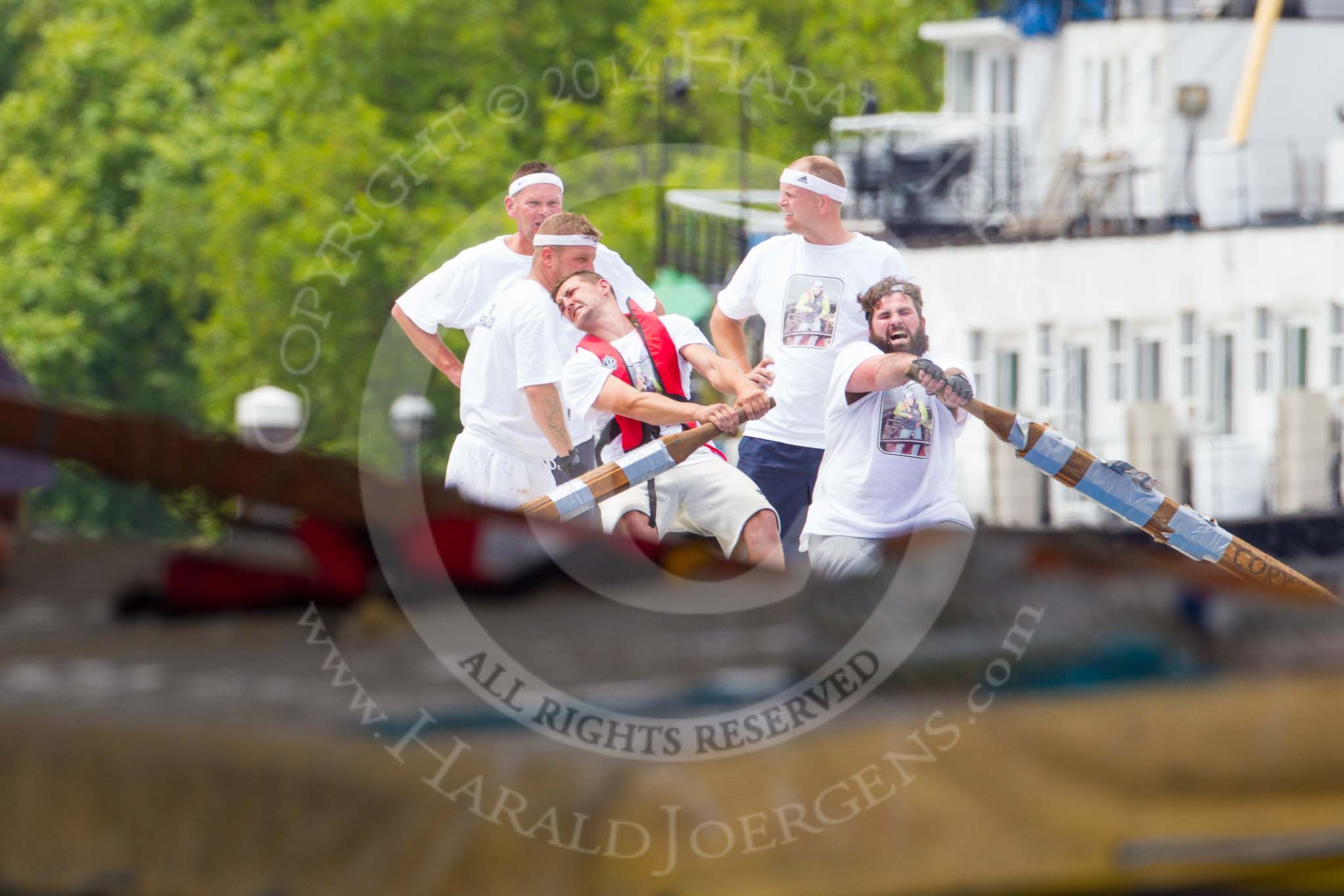TOW River Thames Barge Driving Race 2014.
River Thames between Greenwich and Westminster,
London,

United Kingdom,
on 28 June 2014 at 13:55, image #338