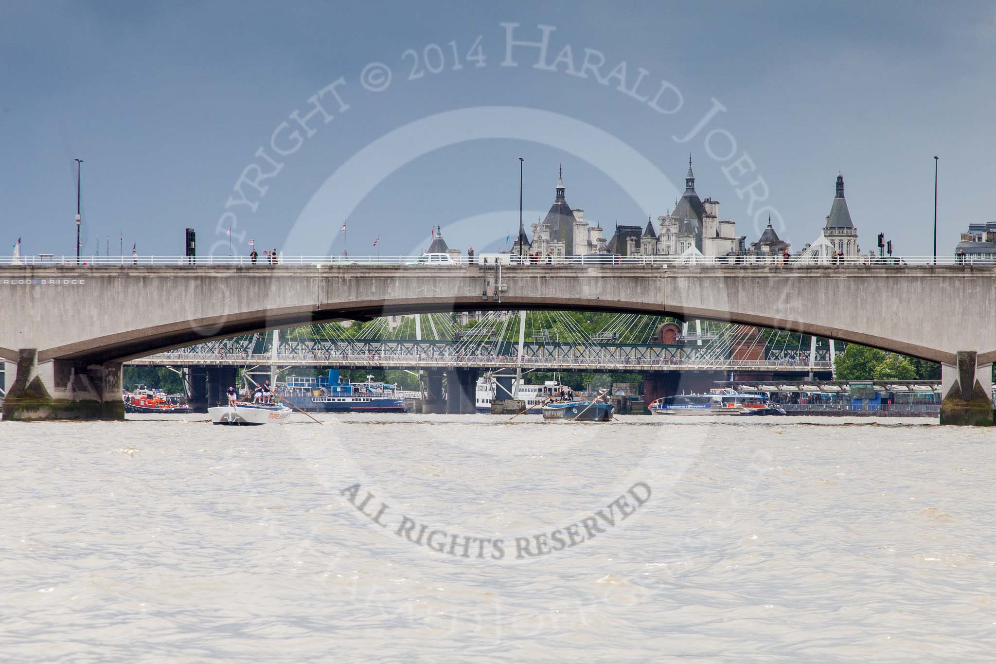 TOW River Thames Barge Driving Race 2014.
River Thames between Greenwich and Westminster,
London,

United Kingdom,
on 28 June 2014 at 13:58, image #353