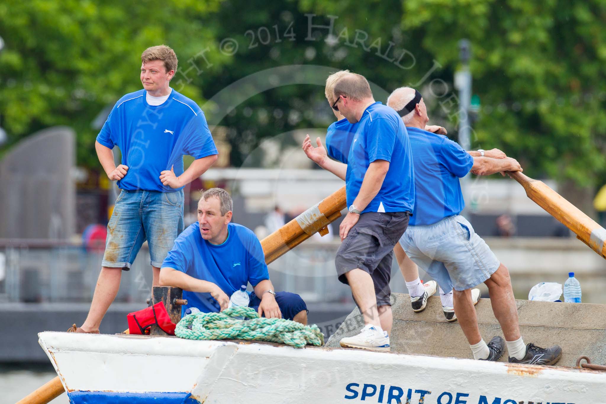 TOW River Thames Barge Driving Race 2014.
River Thames between Greenwich and Westminster,
London,

United Kingdom,
on 28 June 2014 at 14:15, image #401