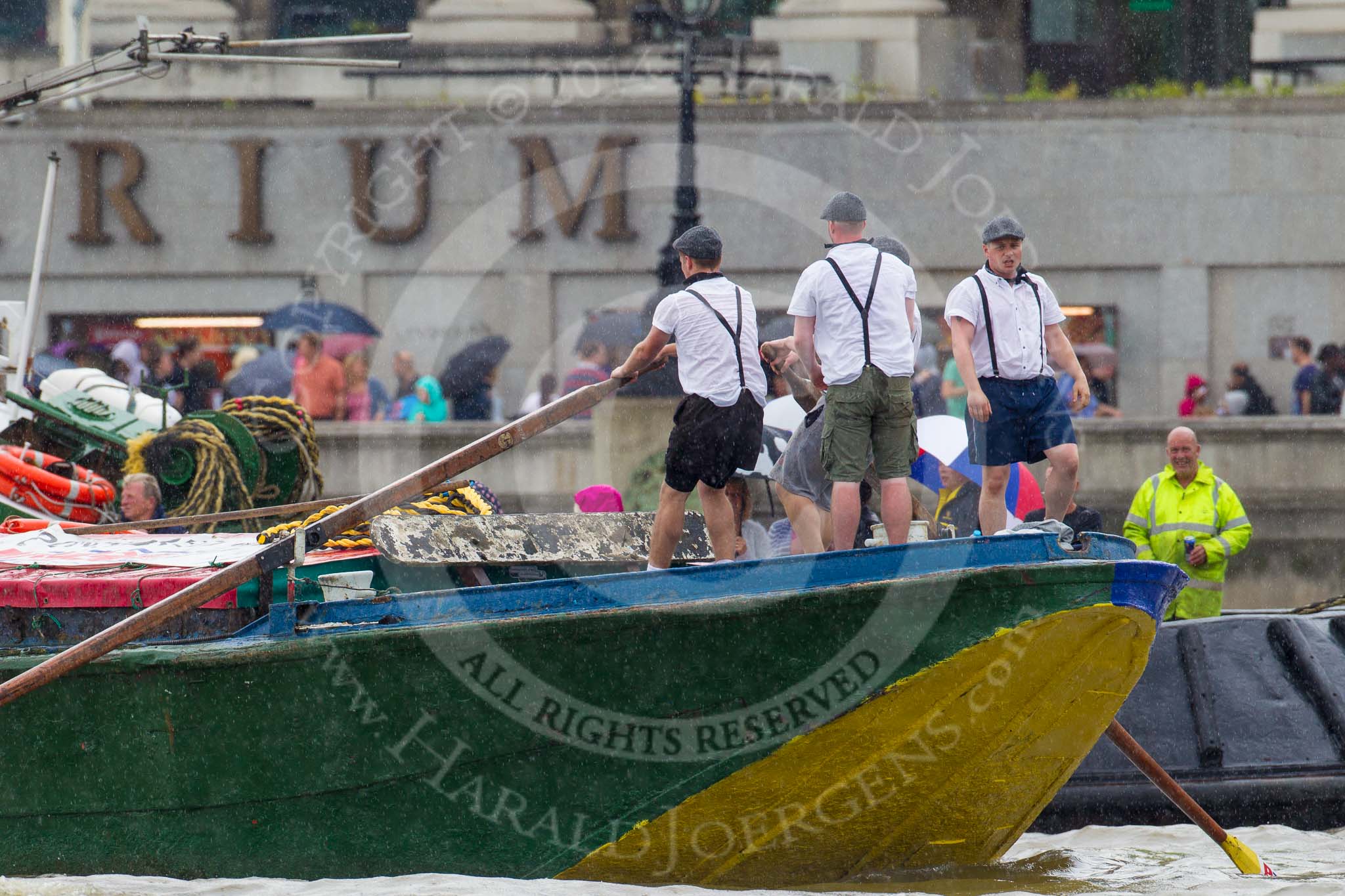 TOW River Thames Barge Driving Race 2014.
River Thames between Greenwich and Westminster,
London,

United Kingdom,
on 28 June 2014 at 14:35, image #423