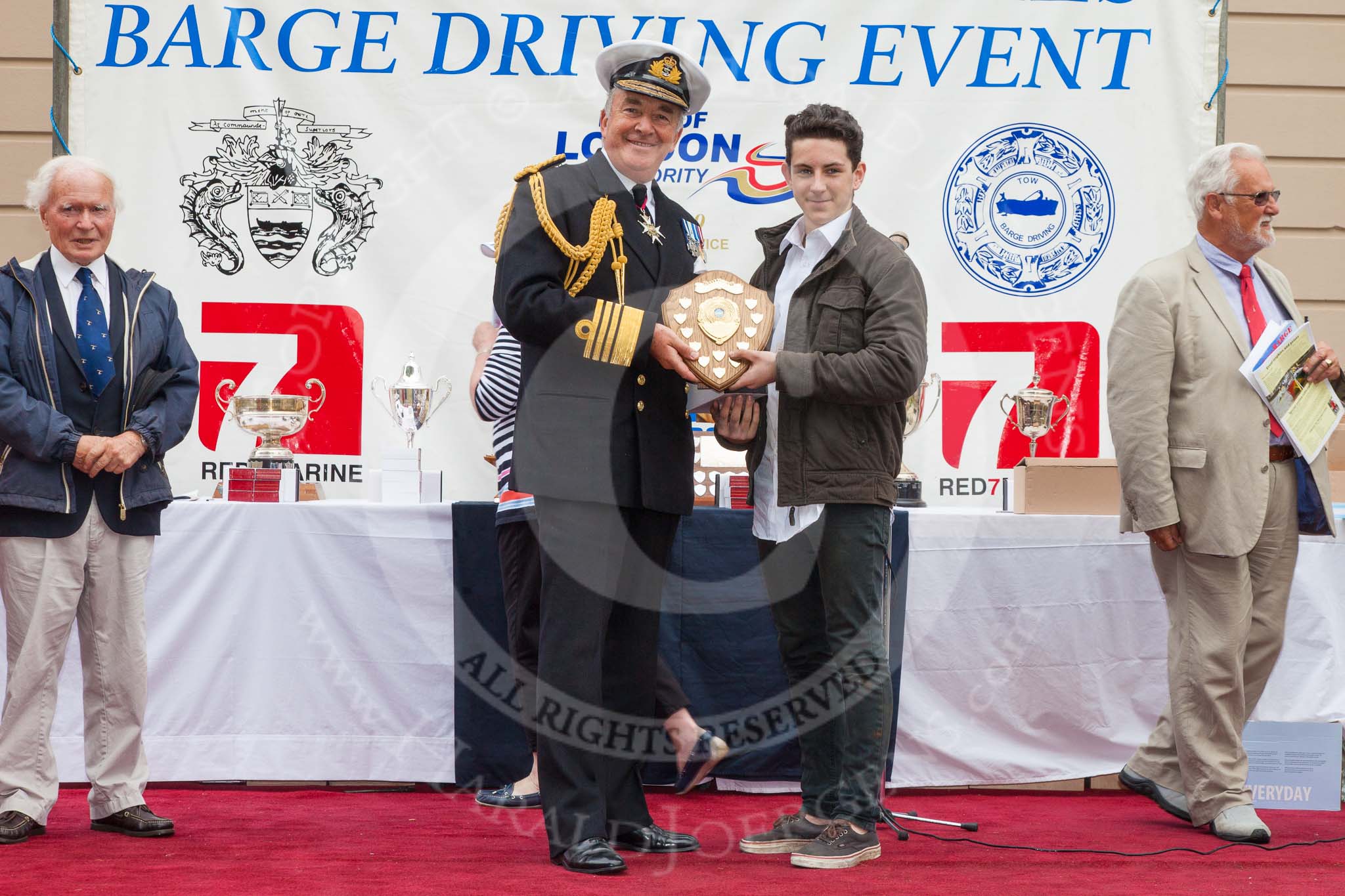 TOW River Thames Barge Driving Race 2014.
River Thames between Greenwich and Westminster,
London,

United Kingdom,
on 28 June 2014 at 16:37, image #470