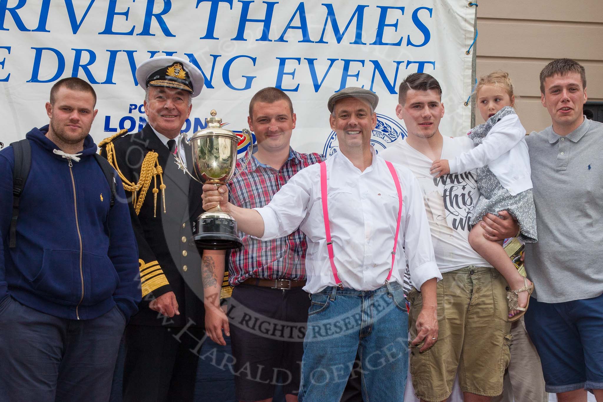 TOW River Thames Barge Driving Race 2014.
River Thames between Greenwich and Westminster,
London,

United Kingdom,
on 28 June 2014 at 16:40, image #479