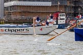 TOW River Thames Barge Driving Race 2014.
River Thames between Greenwich and Westminster,
London,

United Kingdom,
on 28 June 2014 at 12:23, image #52
