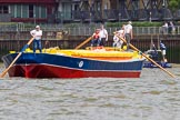 TOW River Thames Barge Driving Race 2014.
River Thames between Greenwich and Westminster,
London,

United Kingdom,
on 28 June 2014 at 12:42, image #123
