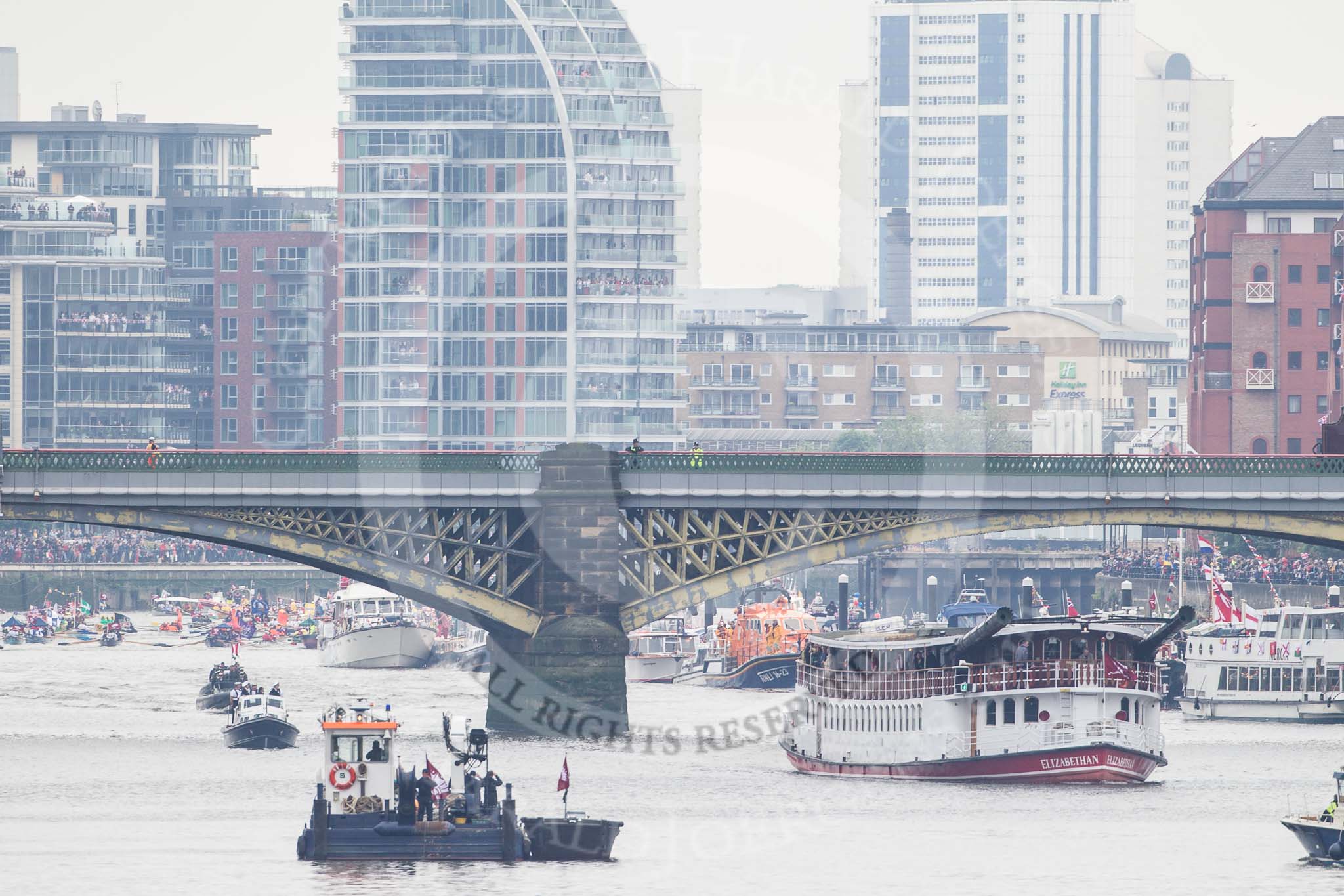 Thames Diamond Jubilee Pageant.
River Thames seen from Battersea Bridge,
London,

United Kingdom,
on 03 June 2012 at 14:03, image #3