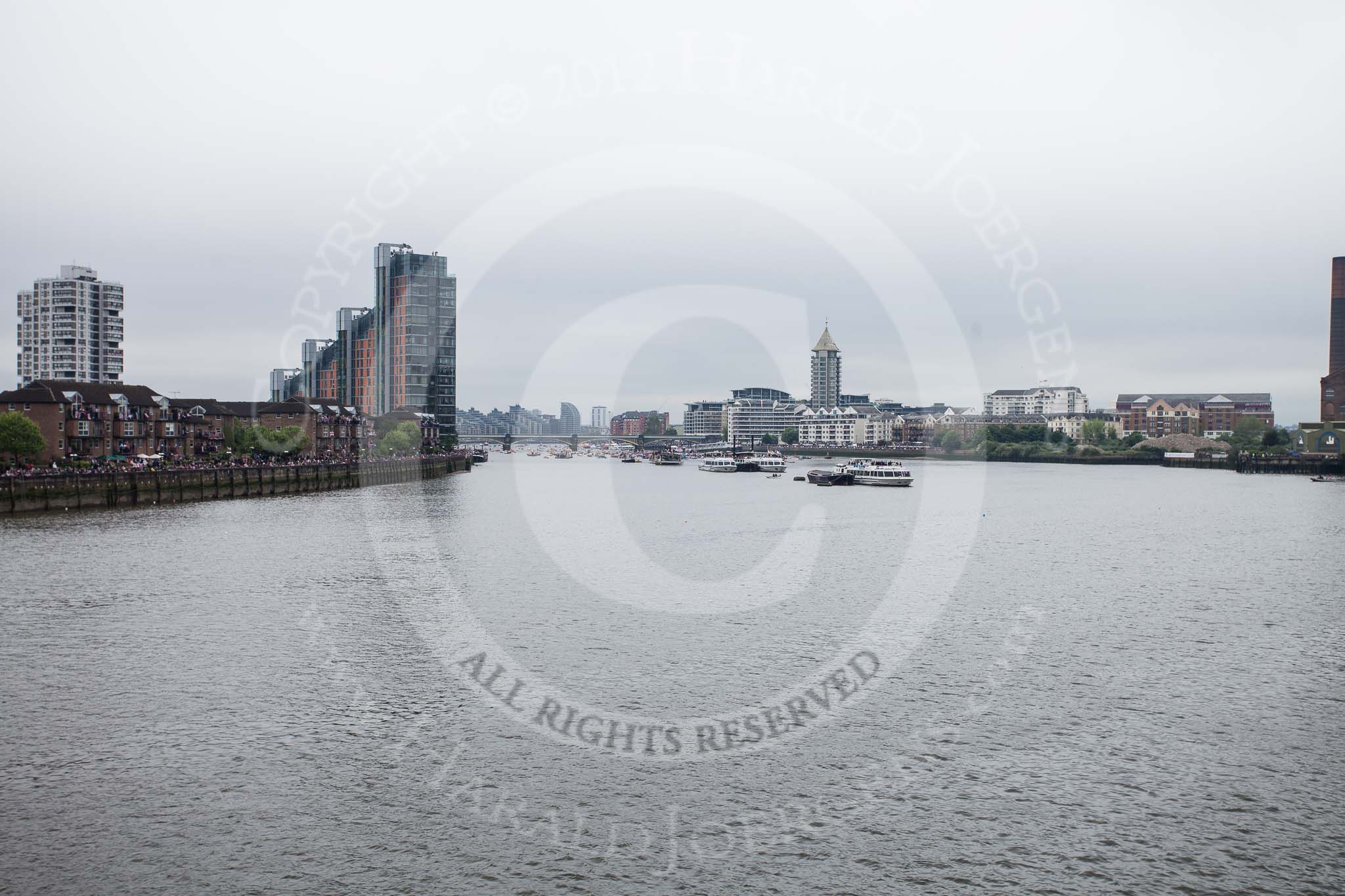 Thames Diamond Jubilee Pageant.
River Thames seen from Battersea Bridge,
London,

United Kingdom,
on 03 June 2012 at 14:35, image #57