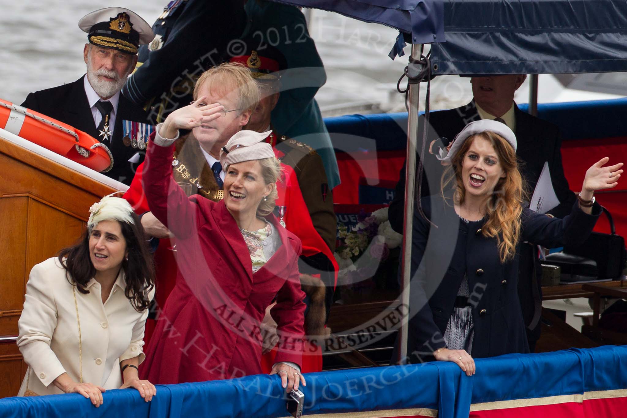 Thames Diamond Jubilee Pageant: VIPS-Havengore (V75)..
River Thames seen from Battersea Bridge,
London,

United Kingdom,
on 03 June 2012 at 15:02, image #200