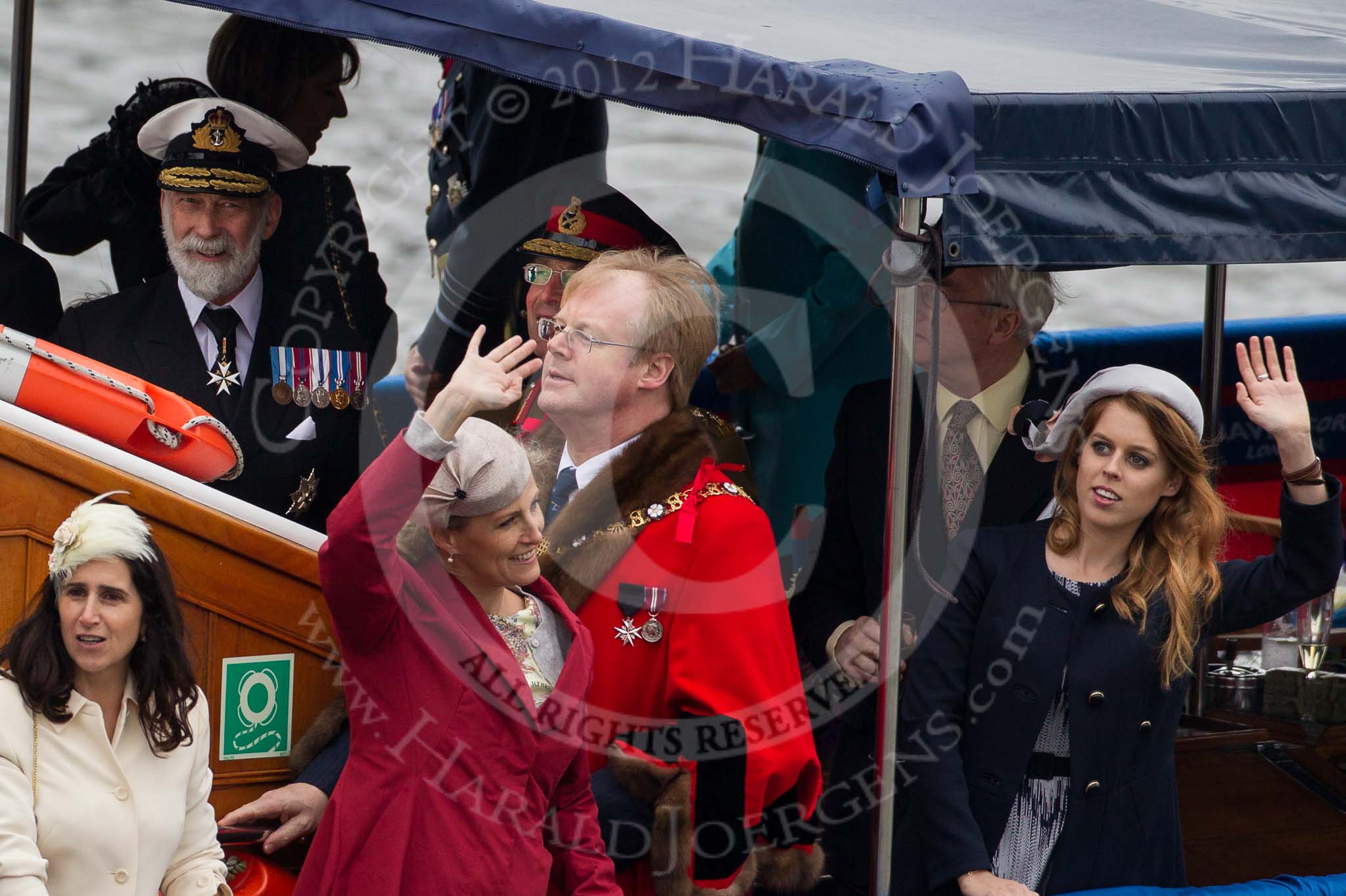 Thames Diamond Jubilee Pageant: VIPS-Havengore (V75)..
River Thames seen from Battersea Bridge,
London,

United Kingdom,
on 03 June 2012 at 15:02, image #201