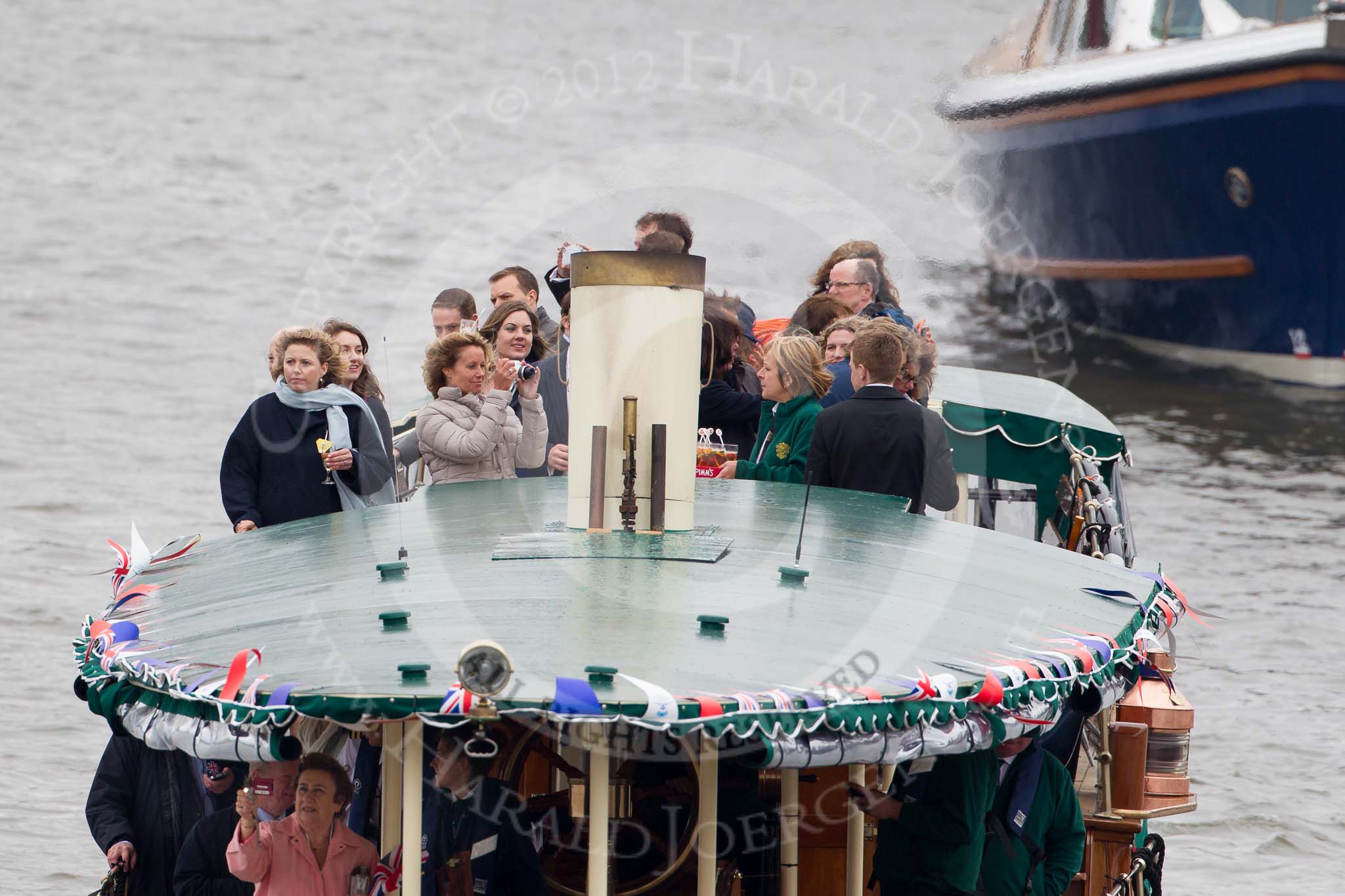 Thames Diamond Jubilee Pageant: VIPS-Streatley  (V77)..
River Thames seen from Battersea Bridge,
London,

United Kingdom,
on 03 June 2012 at 15:03, image #206