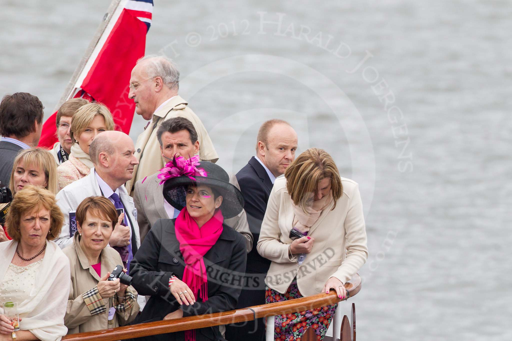 Thames Diamond Jubilee Pageant: VIPS-Elizabethan (V84)..
River Thames seen from Battersea Bridge,
London,

United Kingdom,
on 03 June 2012 at 15:07, image #235