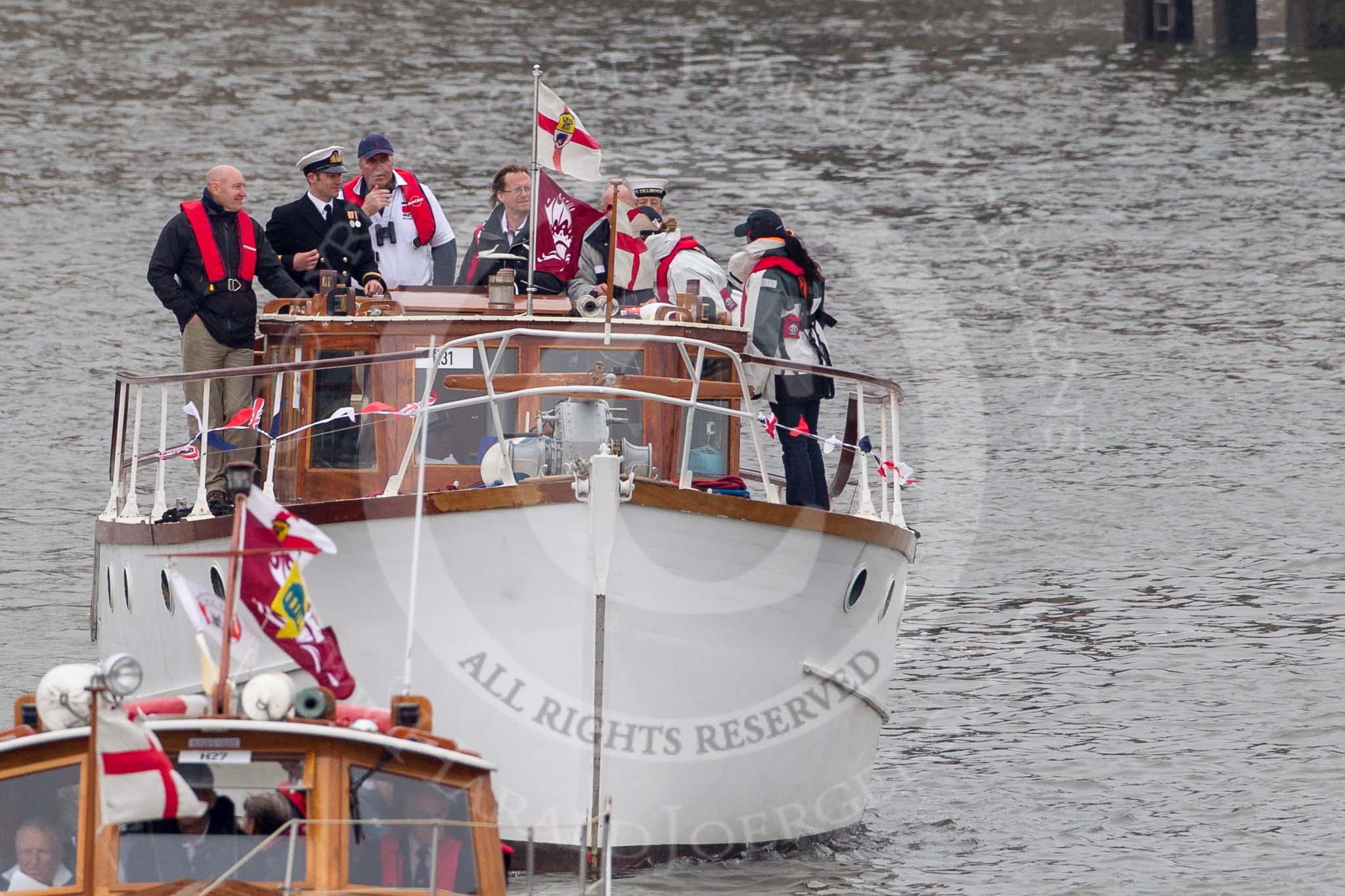 Thames Diamond Jubilee Pageant: DUNKIRK LITTLE SHIPS-Mary Jane (H31)..
River Thames seen from Battersea Bridge,
London,

United Kingdom,
on 03 June 2012 at 15:14, image #292