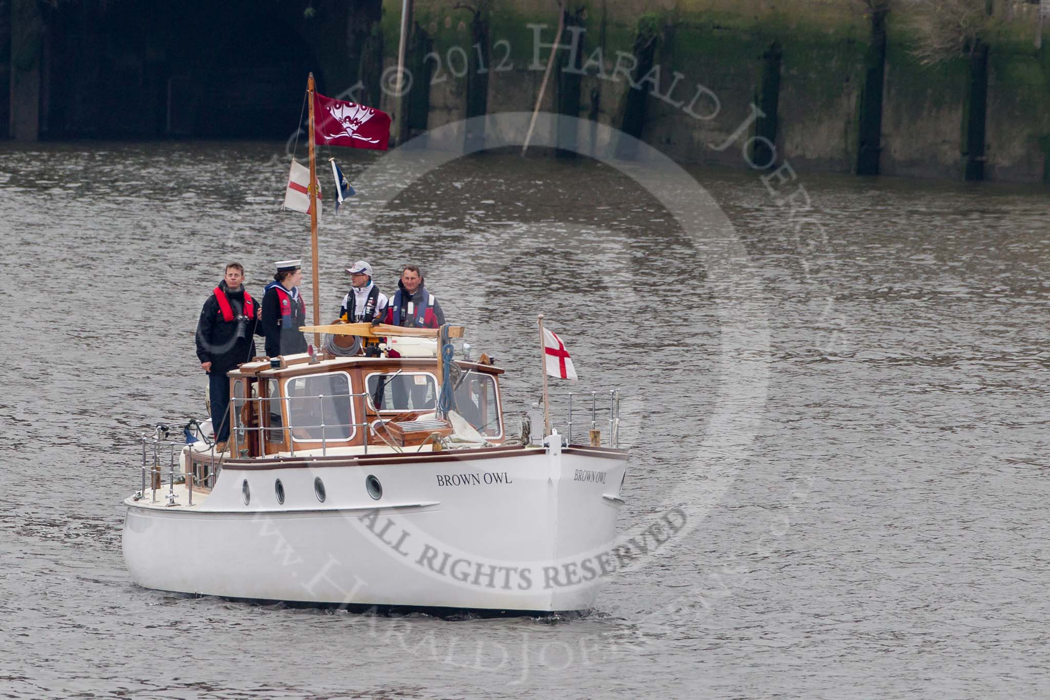 Thames Diamond Jubilee Pageant: DUNKIRK LITTLE SHIPS-Brown Owl (H39)..
River Thames seen from Battersea Bridge,
London,

United Kingdom,
on 03 June 2012 at 15:14, image #297