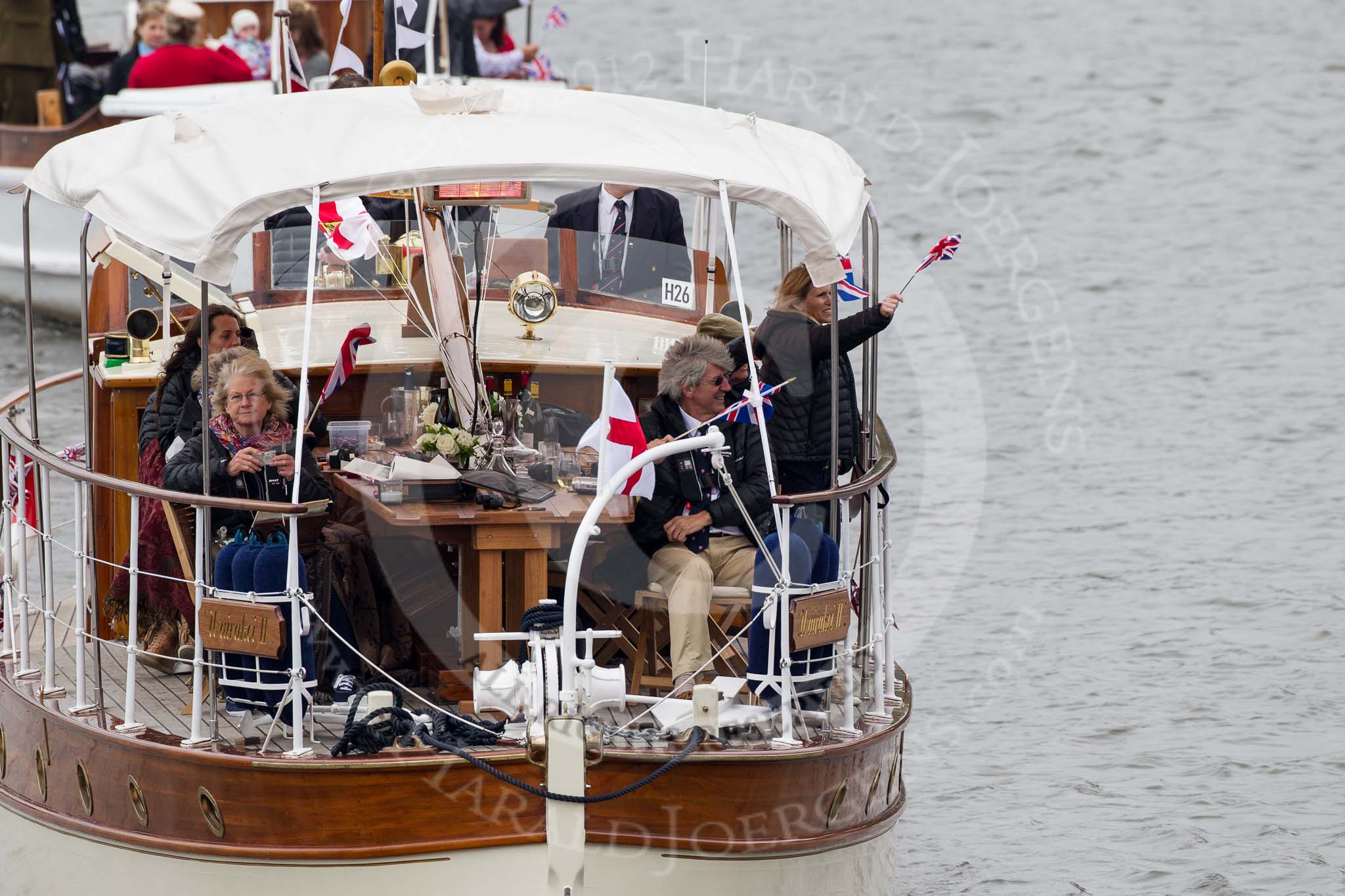 Thames Diamond Jubilee Pageant: DUNKIRK LITTLE SHIPS- Wairakei II (H26)..
River Thames seen from Battersea Bridge,
London,

United Kingdom,
on 03 June 2012 at 15:15, image #301