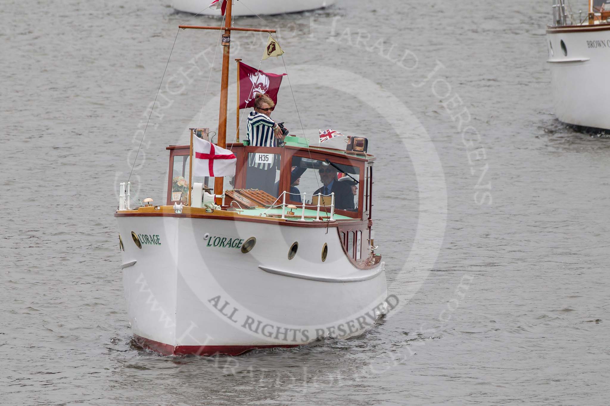 Thames Diamond Jubilee Pageant: DUNKIRK LITTLE SHIPS-L'Orage (H35)..
River Thames seen from Battersea Bridge,
London,

United Kingdom,
on 03 June 2012 at 15:16, image #305