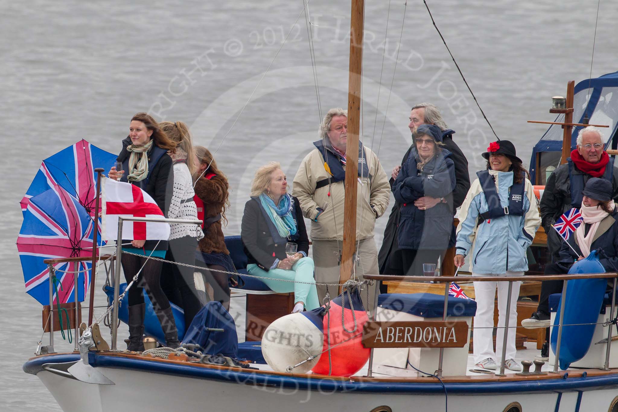 Thames Diamond Jubilee Pageant: DUNKIRK LITTLE SHIPS-Aberdonia (H36)..
River Thames seen from Battersea Bridge,
London,

United Kingdom,
on 03 June 2012 at 15:17, image #312