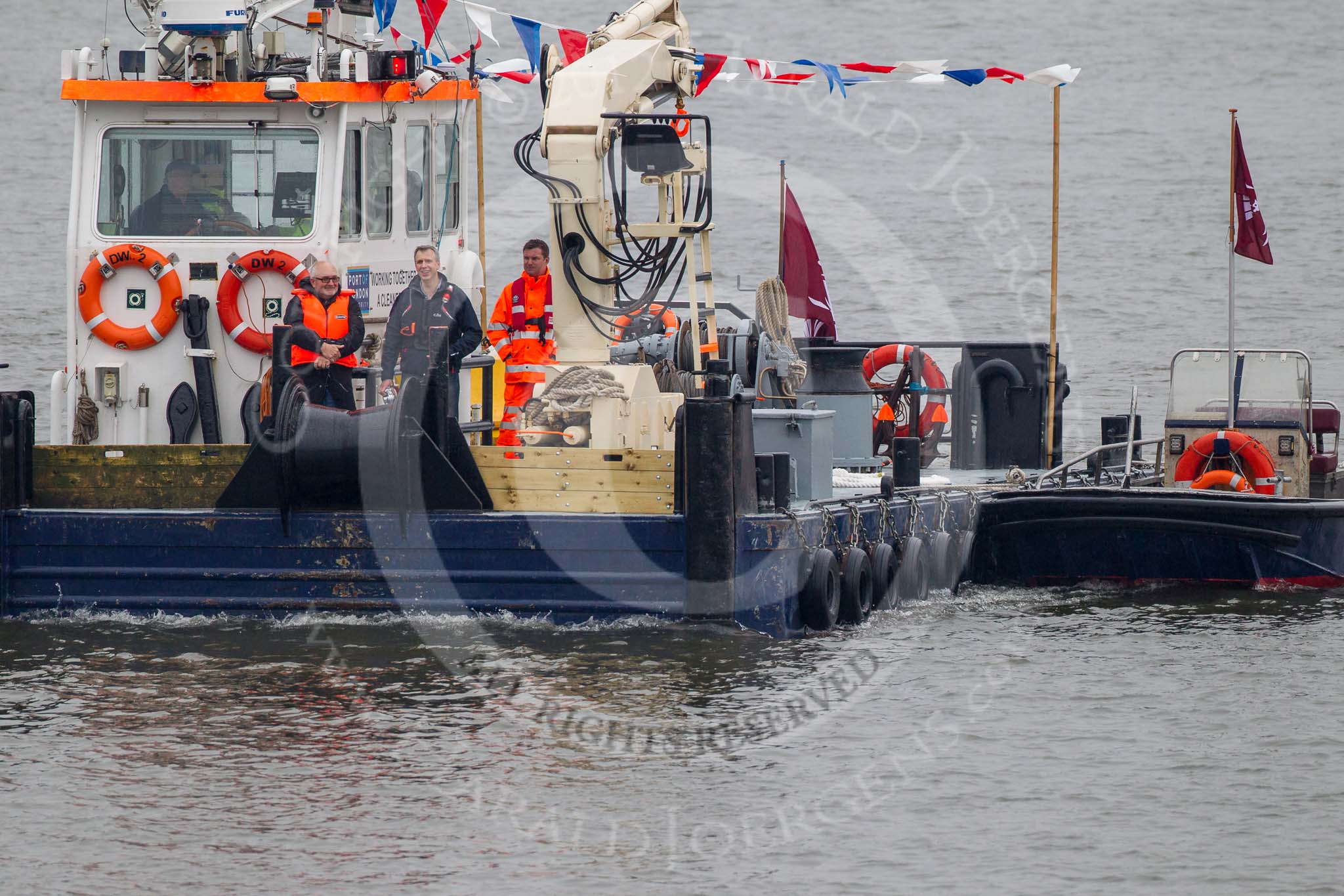 Thames Diamond Jubilee Pageant.
River Thames seen from Battersea Bridge,
London,

United Kingdom,
on 03 June 2012 at 16:18, image #578