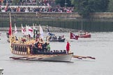 Thames Diamond Jubilee Pageant: SHALLOPS-Gloriana (M3)..
River Thames seen from Battersea Bridge,
London,

United Kingdom,
on 03 June 2012 at 14:36, image #61