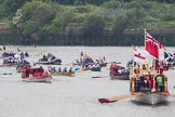 Thames Diamond Jubilee Pageant: SHALLOPS-Gloriana (M3)..
River Thames seen from Battersea Bridge,
London,

United Kingdom,
on 03 June 2012 at 14:37, image #63
