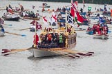 Thames Diamond Jubilee Pageant: SHALLOPS-Gloriana (M3)..
River Thames seen from Battersea Bridge,
London,

United Kingdom,
on 03 June 2012 at 14:38, image #68