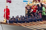 Thames Diamond Jubilee Pageant: SHALLOPS-Gloriana (M3)..
River Thames seen from Battersea Bridge,
London,

United Kingdom,
on 03 June 2012 at 14:39, image #76
